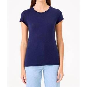 NEW GOLDIE TEES organic cap sleeve tee in blue